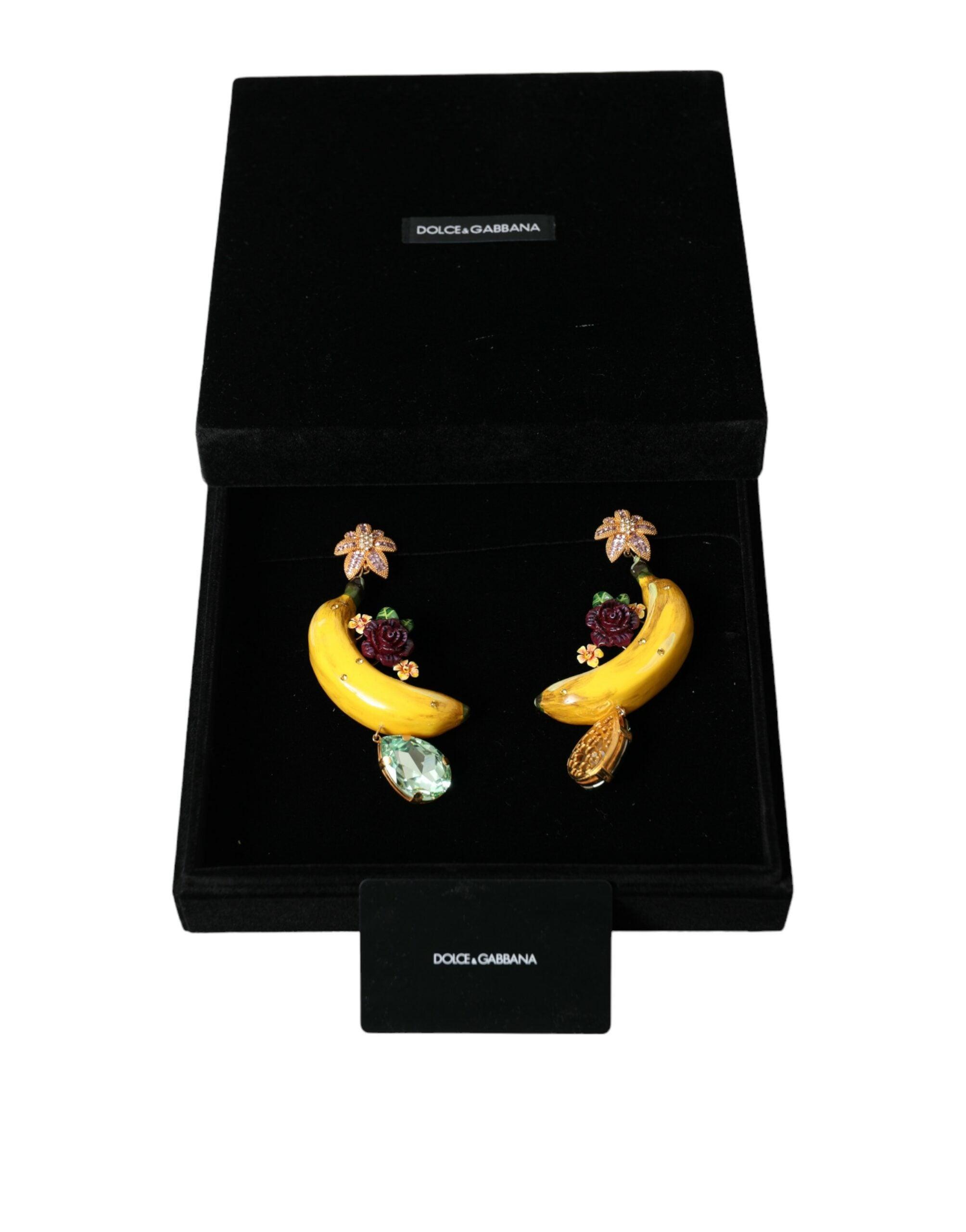 Dolce & Gabbana Chic Alua Clip-on Banana Dangle Earrings-Modeoutlet