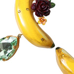 Dolce & Gabbana Chic Alua Clip-on Banana Dangle Earrings-Modeoutlet