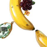 Dolce & Gabbana Chic Alua Clip-on Banana Dangle Earrings-Modeoutlet