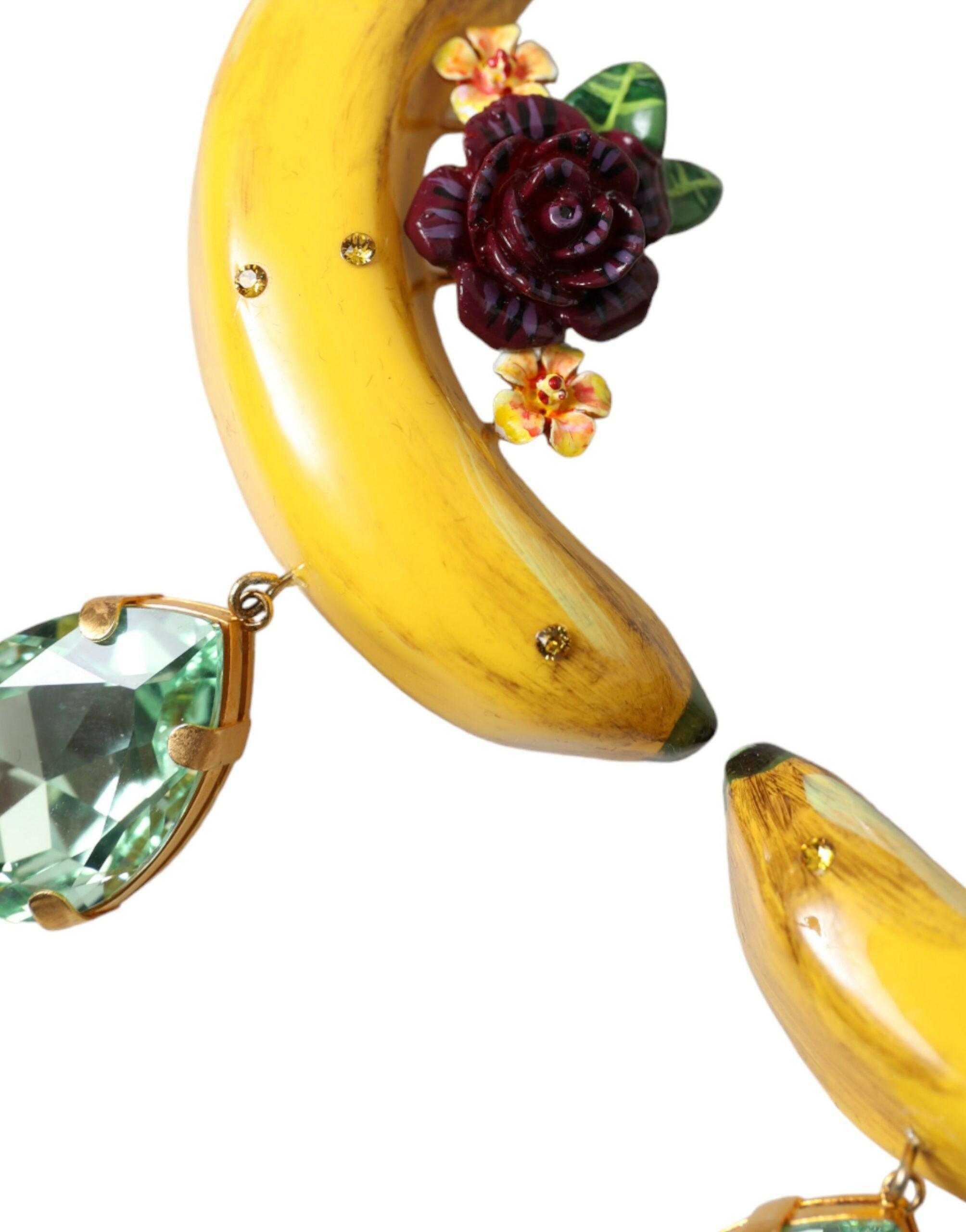 Dolce & Gabbana Chic Alua Clip-on Banana Dangle Earrings-Modeoutlet
