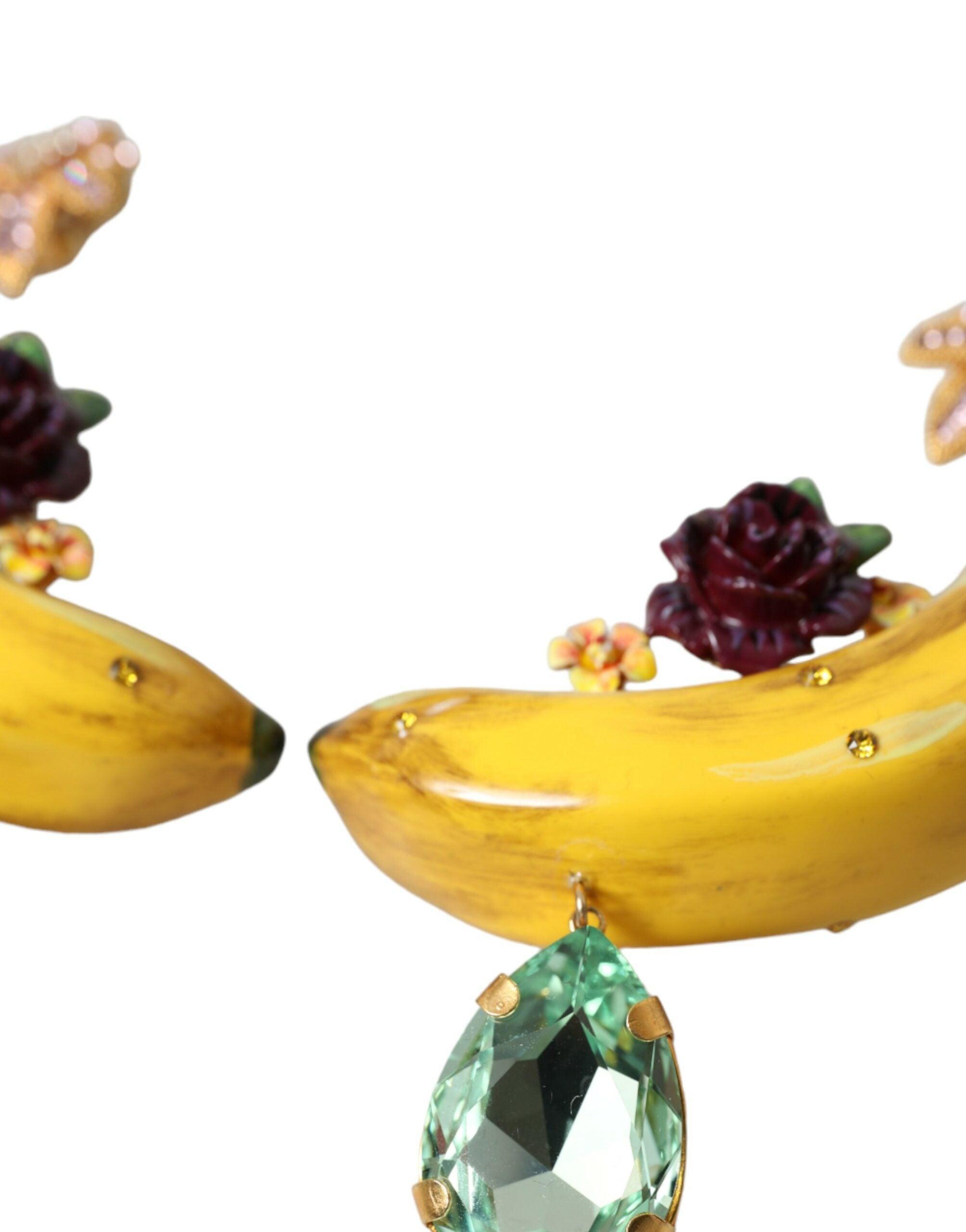 Dolce & Gabbana Chic Alua Clip-on Banana Dangle Earrings-Modeoutlet
