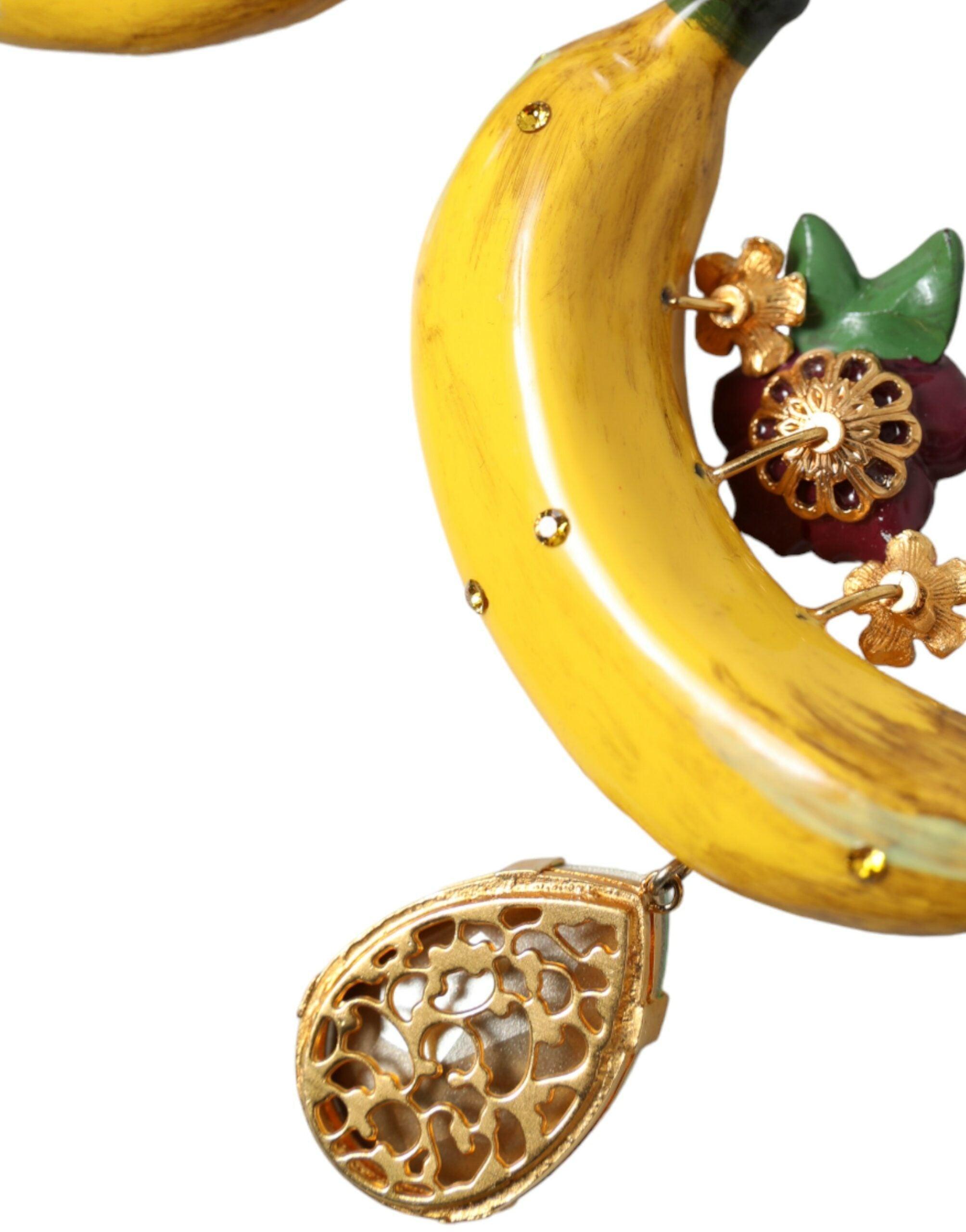 Dolce & Gabbana Chic Alua Clip-on Banana Dangle Earrings-Modeoutlet