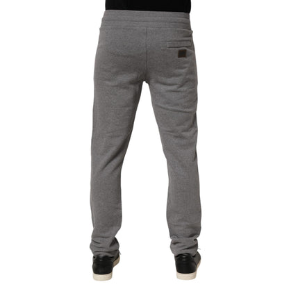 Dolce & Gabbana Cotton Jogger Sweatpants Trouser Gray