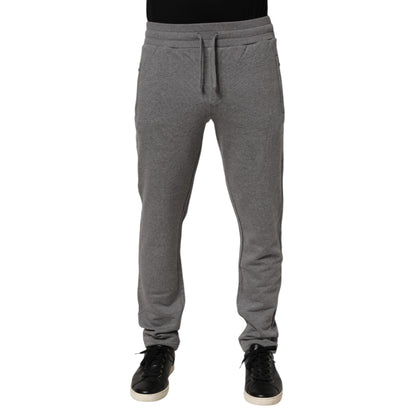 Dolce & Gabbana Cotton Jogger Sweatpants Trouser Gray