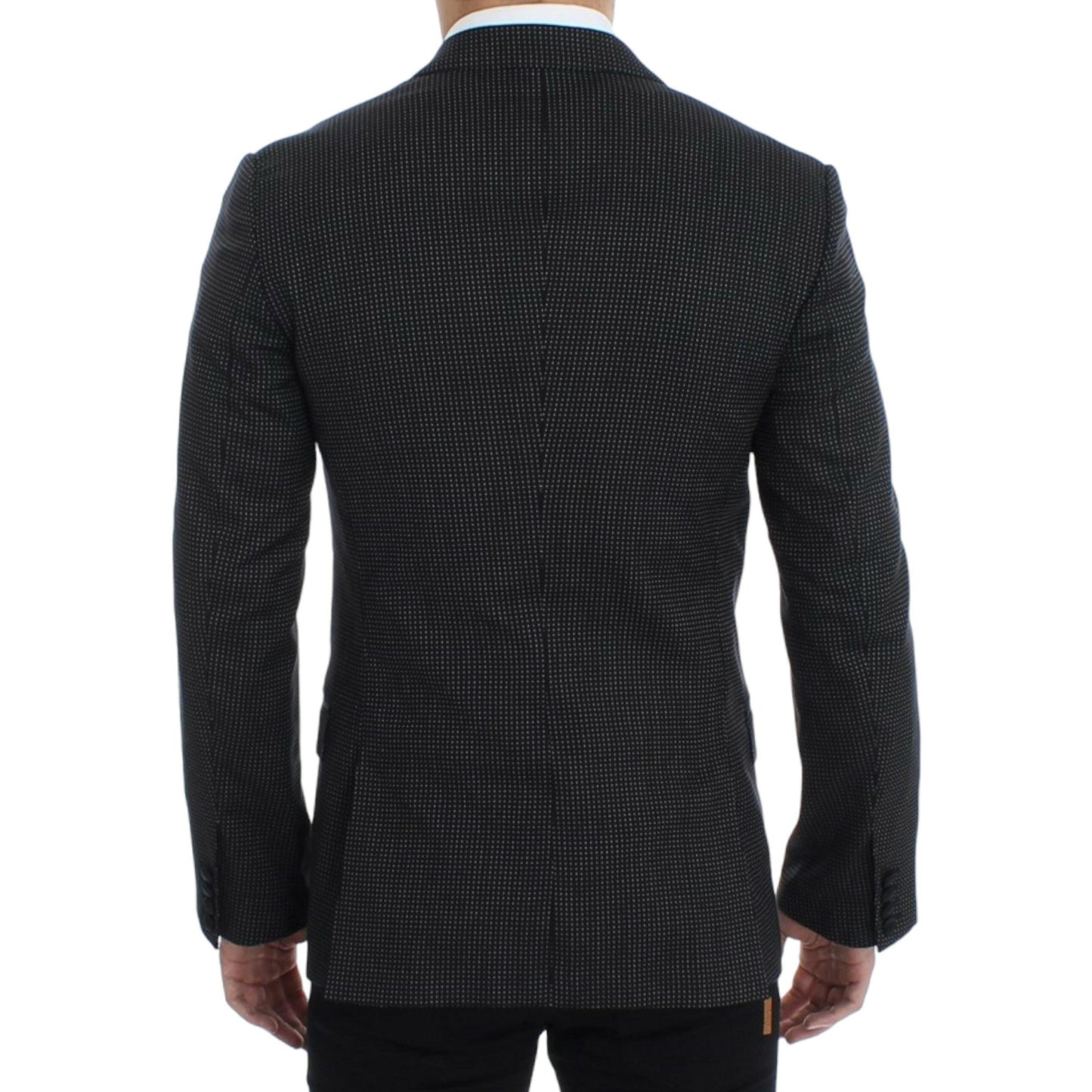Dolce & Gabbana Dark Gray Wool Silk Slim MARTINI Jacket Blazer