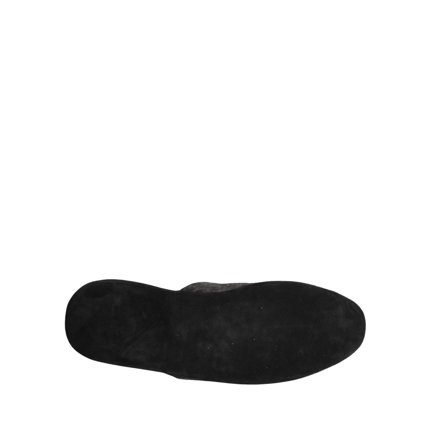Dolce & Gabbana Dark Grey Charcoal Wool Red Slippers Shoes