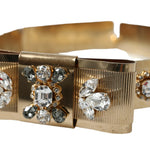 Dolce & Gabbana Gold-Tone Crystal Embellished Waist Belt-Modeoutlet