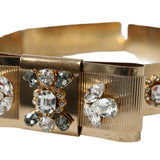 Dolce & Gabbana Gold-Tone Crystal Embellished Waist Belt-Modeoutlet