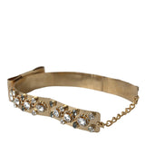 Dolce & Gabbana Gold-Tone Crystal Embellished Waist Belt-Modeoutlet