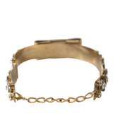 Dolce & Gabbana Gold-Tone Crystal Embellished Waist Belt-Modeoutlet