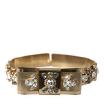 Dolce & Gabbana Gold-Tone Crystal Embellished Waist Belt-Modeoutlet