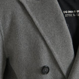 Dolce & Gabbana Grå Double Trench Coat Cashmere Jakke & Frakke-Modeoutlet