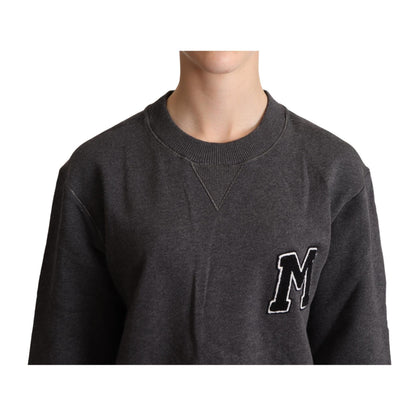 Dolce & Gabbana Gray Embroidered Women Pullover Sweater