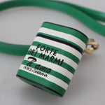 Dolce & Gabbana Grøn Læder Strap Guld Metal Logo Airpods Case-Modeoutlet