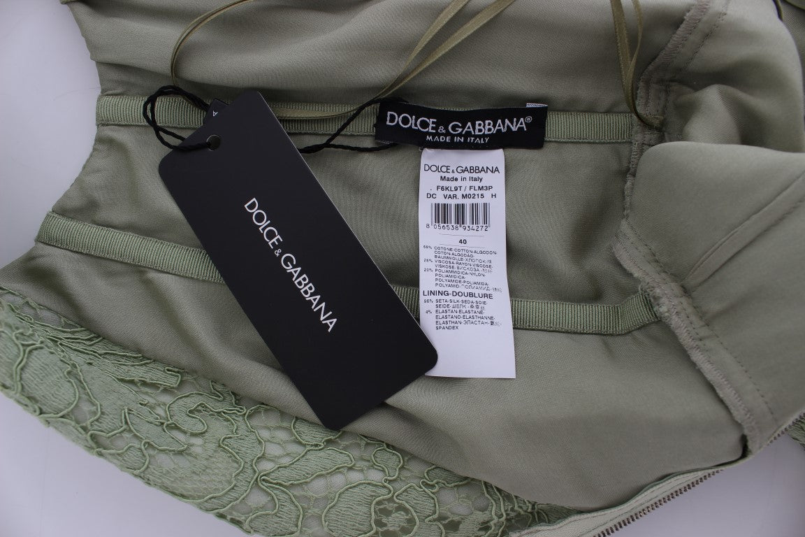 Dolce & Gabbana Grøn Maxi Kjole-Modeoutlet