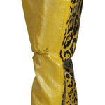 Dolce & Gabbana Gul Leopard Bomuld Straight Denim Jeans-Modeoutlet