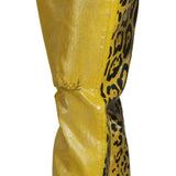 Dolce & Gabbana Gul Leopard Bomuld Straight Denim Jeans-Modeoutlet