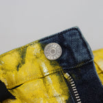 Dolce & Gabbana Gul Leopard Bomuld Straight Denim Jeans-Modeoutlet