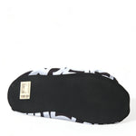 Dolce & Gabbana Hvid Logo Print Nylon Slip On Flats Shoes-Modeoutlet