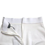Dolce & Gabbana Hvid Viscose High Waist Pencil Cut Mini Skirt-Modeoutlet