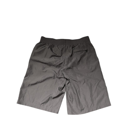 Dolce & Gabbana Light Gray Nylon Elastic Waist Shorts Swimwear