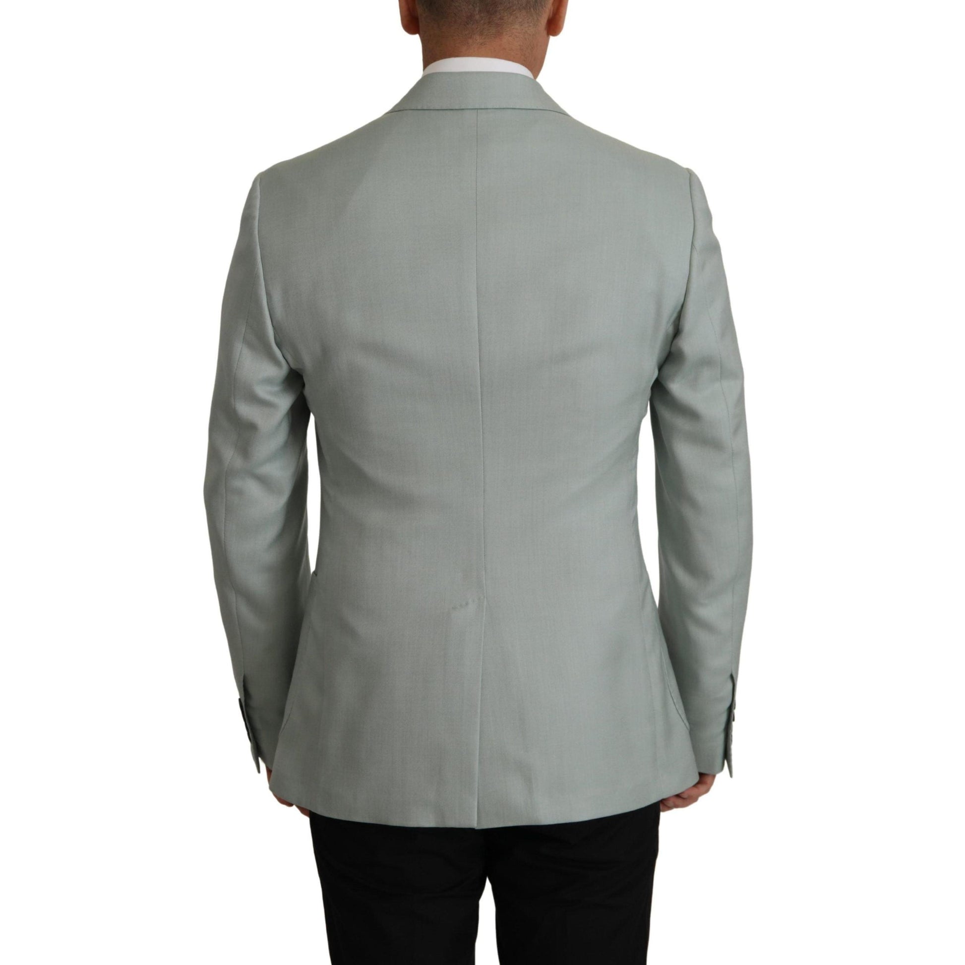 Dolce & Gabbana Light Green Cashmere Silk Blazer