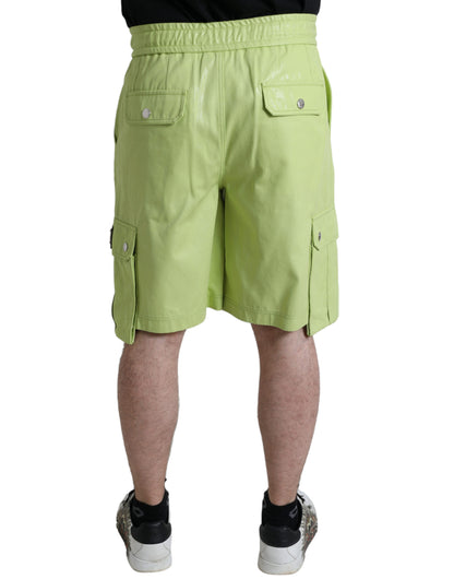 Dolce & Gabbana Light Grøn Bomuld Herre Cargo Bermuda Shorts