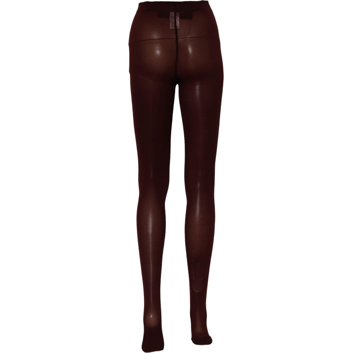 Dolce & Gabbana Maroon Nylon Tights Stocking Pantyhose Socks