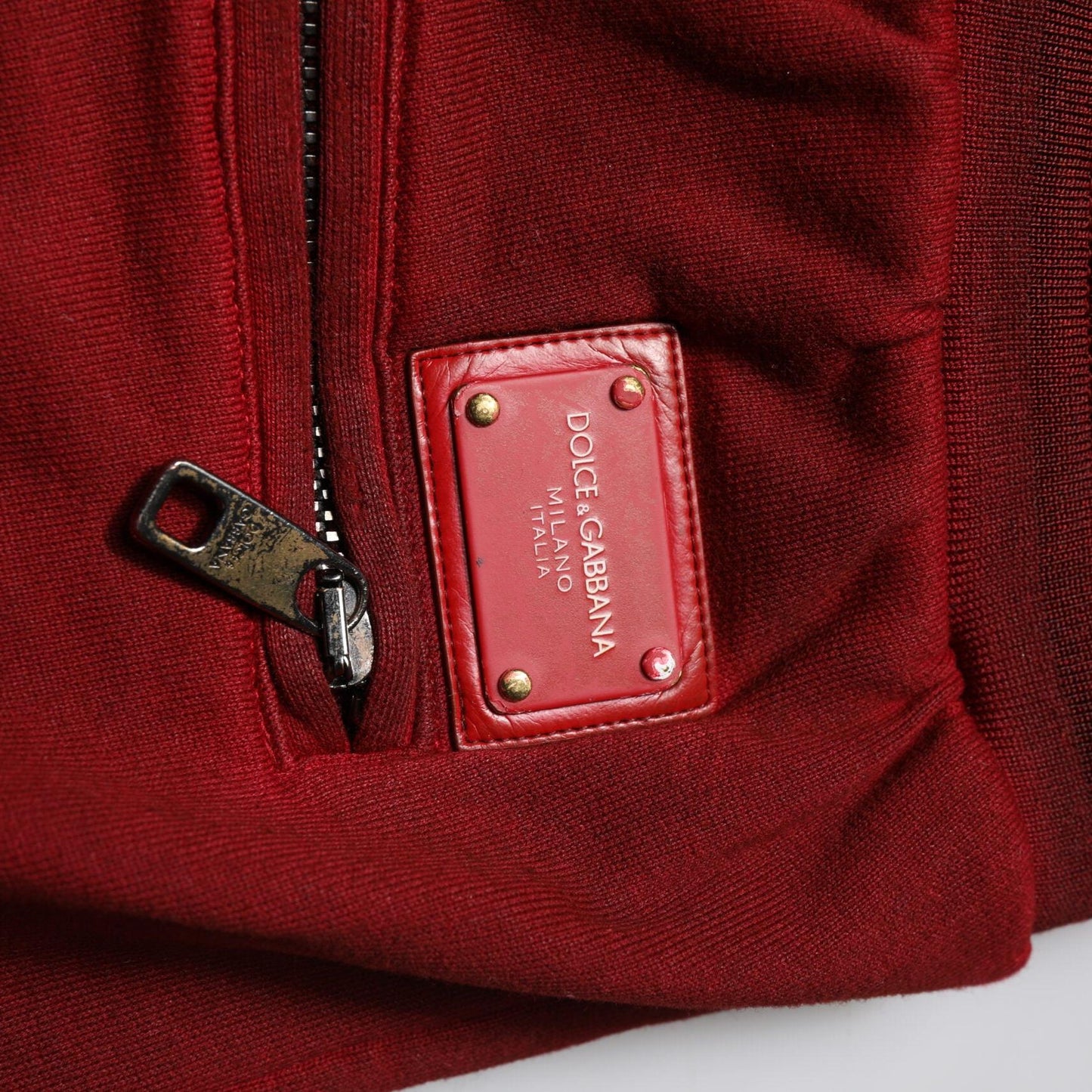 Dolce & Gabbana Maroon Rip Style Bermuda Sweatshorts Shorts