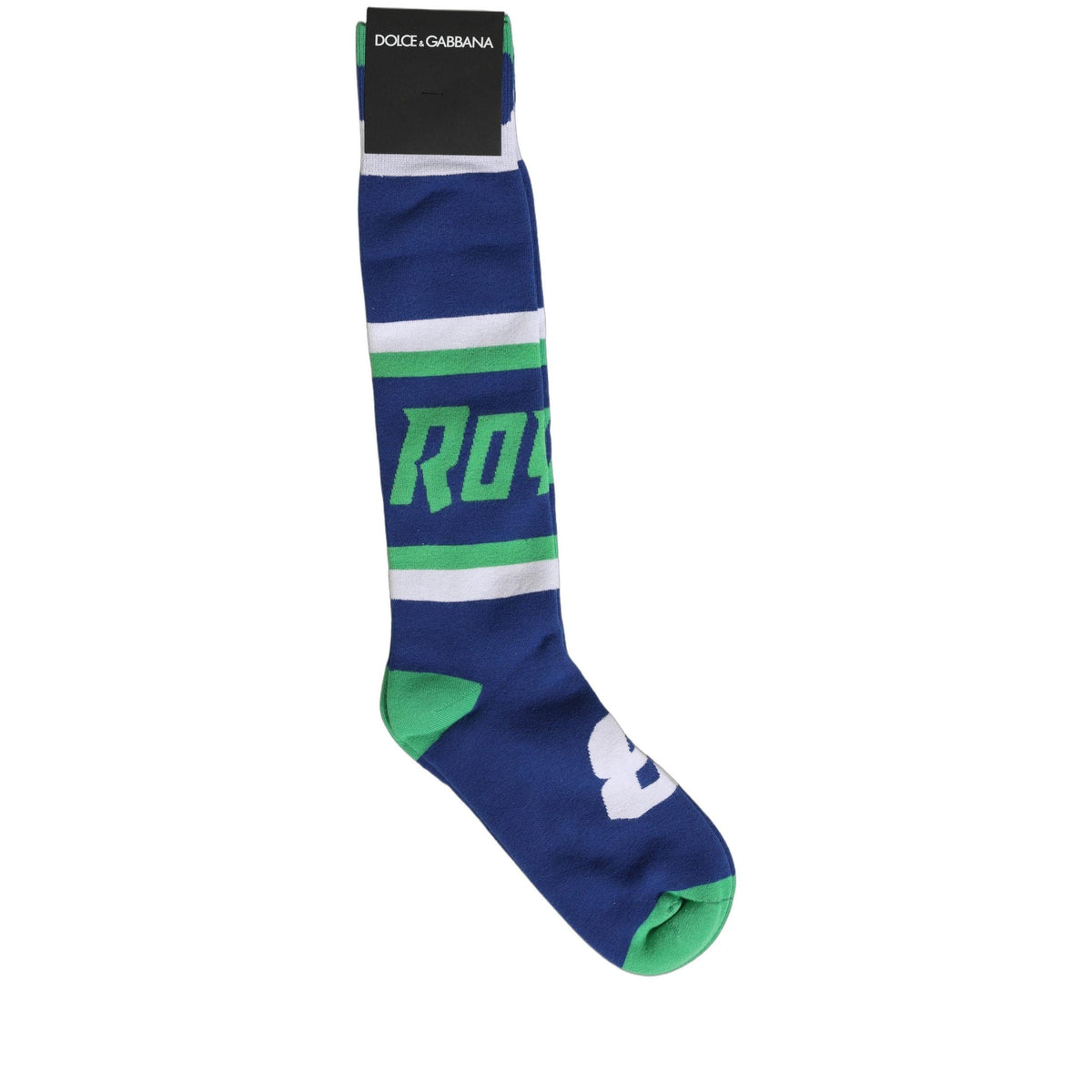 Dolce & Gabbana Men Multicolor Cotton Knee High Accessory Socks