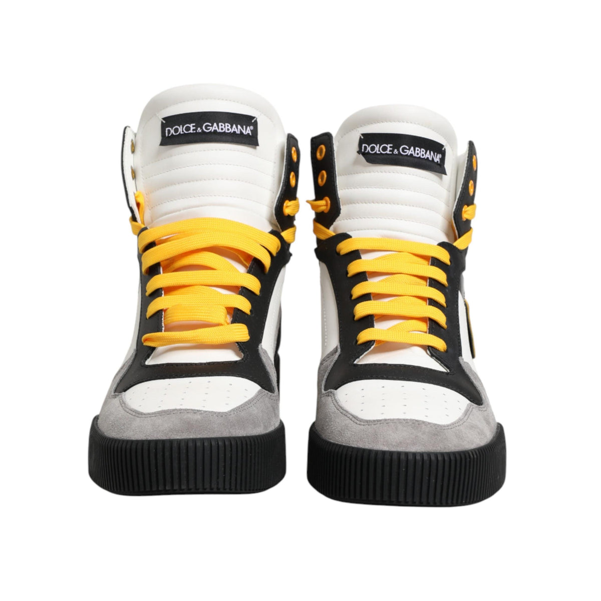 Dolce & Gabbana Multicolor Calf High Top Sneakers Shoes