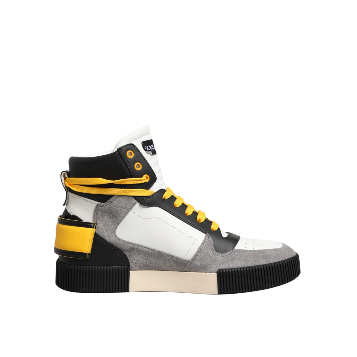 Dolce & Gabbana Multicolor Calf High Top Sneakers Shoes