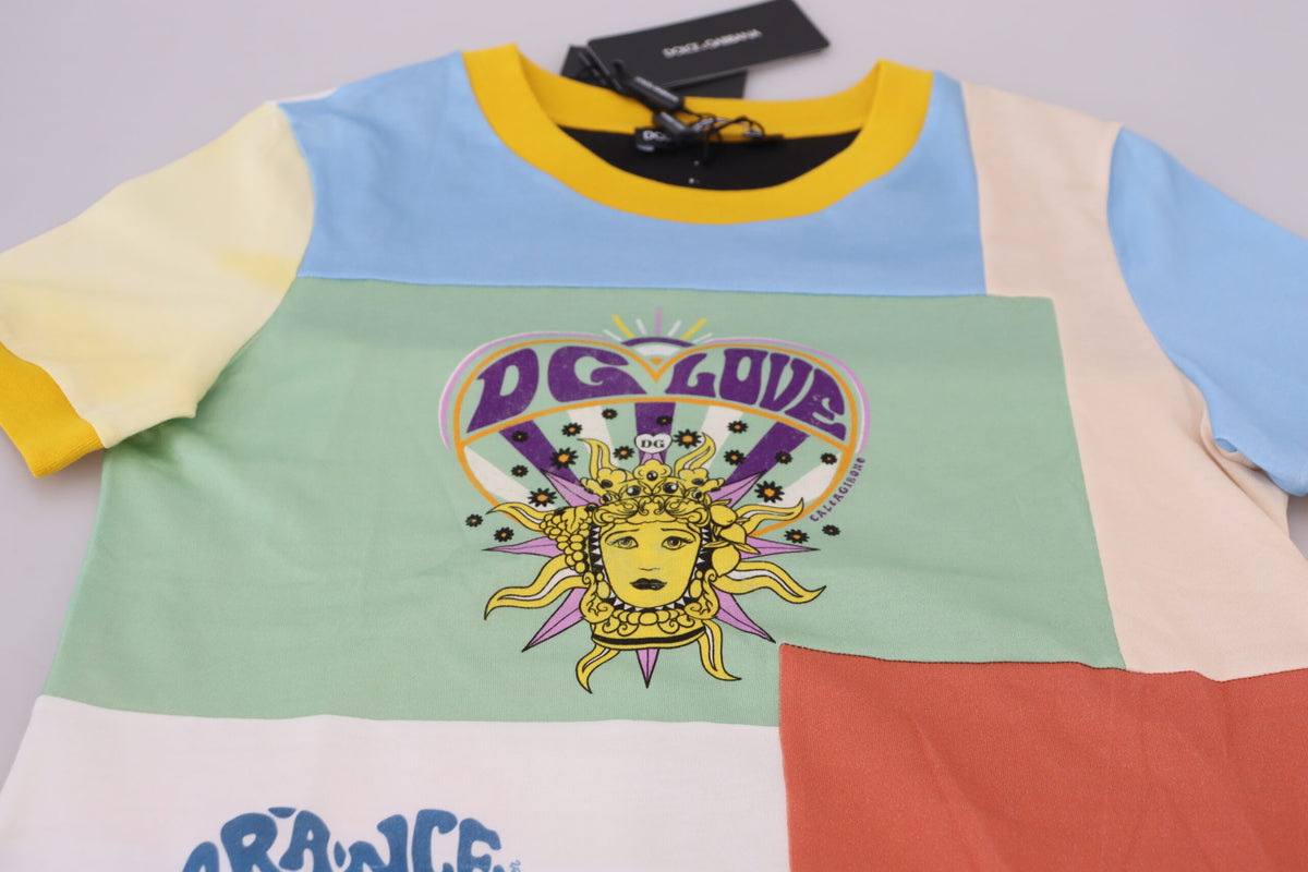 Dolce & Gabbana Multicolor Cotton DG Love Patchwork
