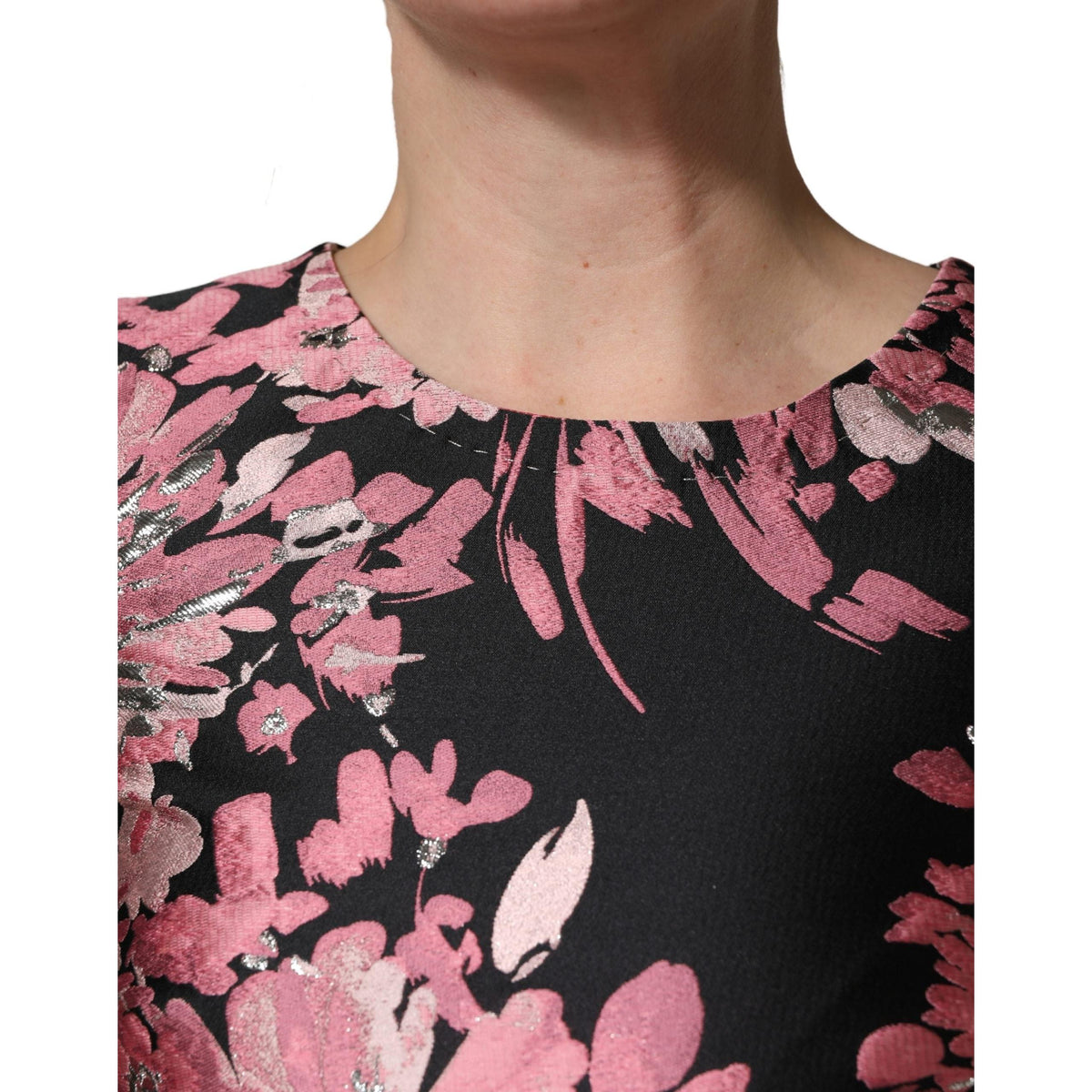 Dolce & Gabbana Multicolor Floral Brocade A-line Mini Dress
