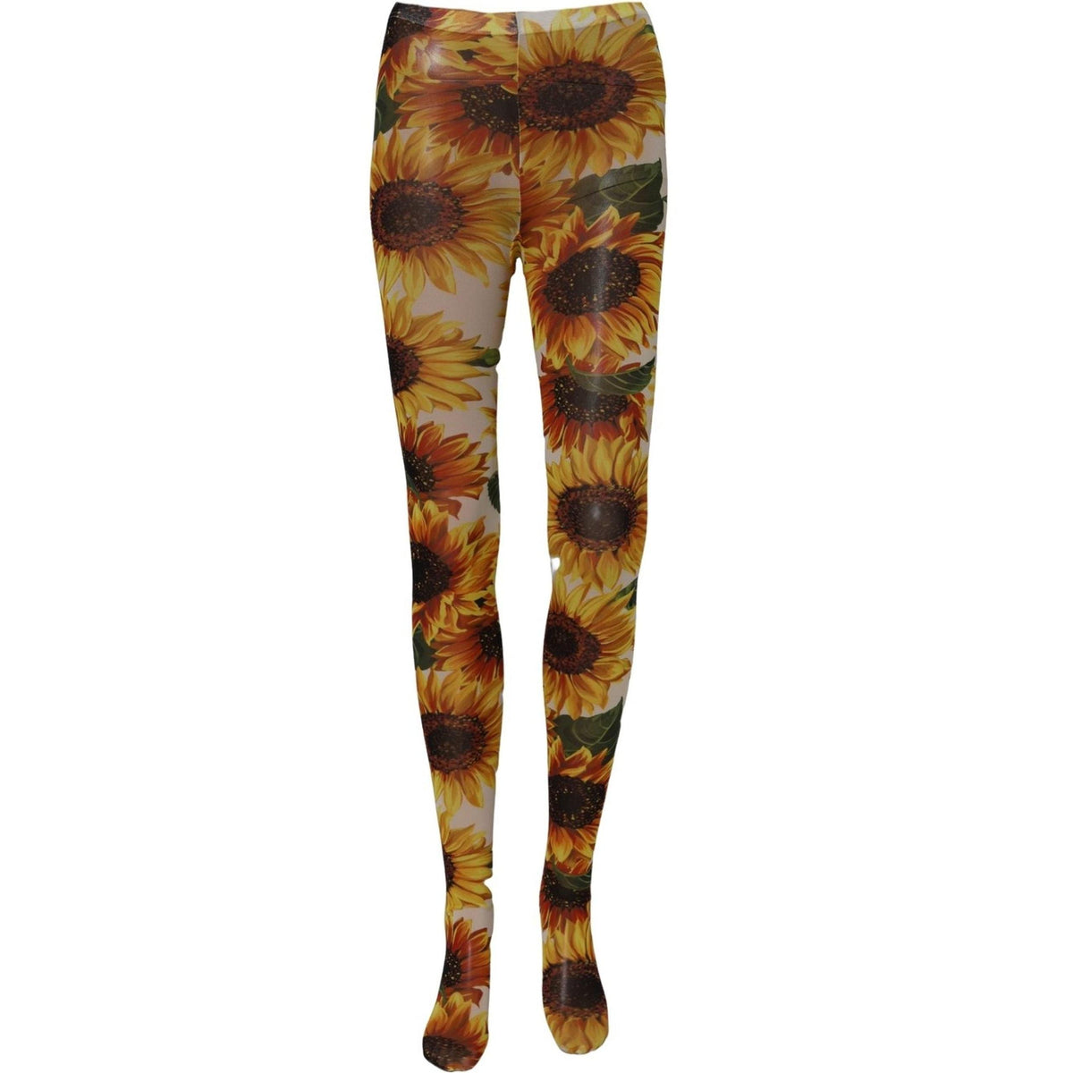 Dolce & Gabbana Multicolor Floral Nylon Tights Stockings Socks