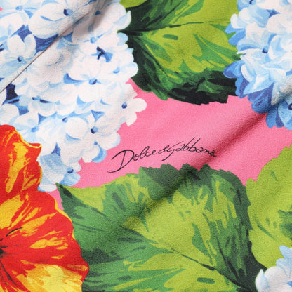 Dolce & Gabbana Multicolor Floral Sleeveless Sheath Dress