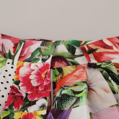 Dolce & Gabbana Multicolor High Waist Hot Pants Shorts