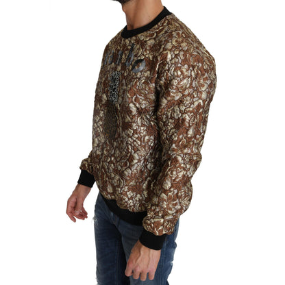 Dolce & Gabbana Multicolor MAMBO Jacquard Pineapple Pullover Sweater