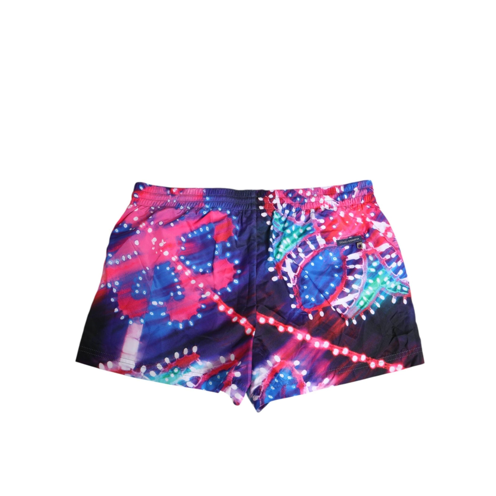Dolce & Gabbana Multicolor Neon Print Polyester Shorts Swimwear