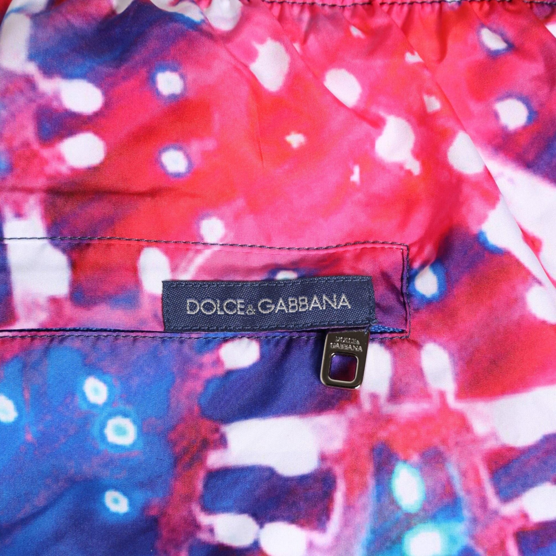 Dolce & Gabbana Multicolor Neon Print Polyester Shorts Swimwear