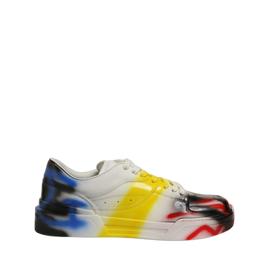 Dolce & Gabbana Multicolor New Roma Paint Sneakers Men Shoes