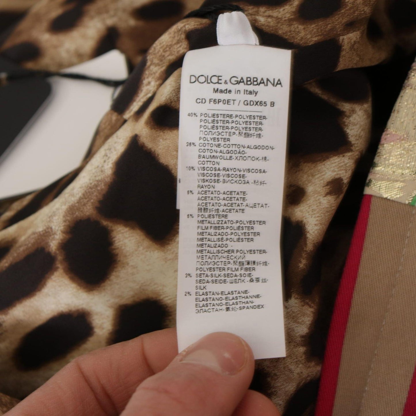 Dolce & Gabbana Multicolor Pachwork Floral Sheath Jaquard Mini Gown Dress