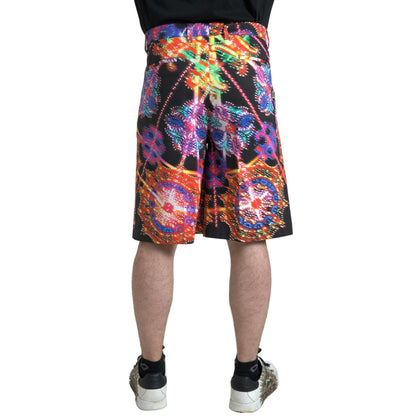 Dolce & Gabbana Multicolor Printed Cotton Men Bermuda Shorts