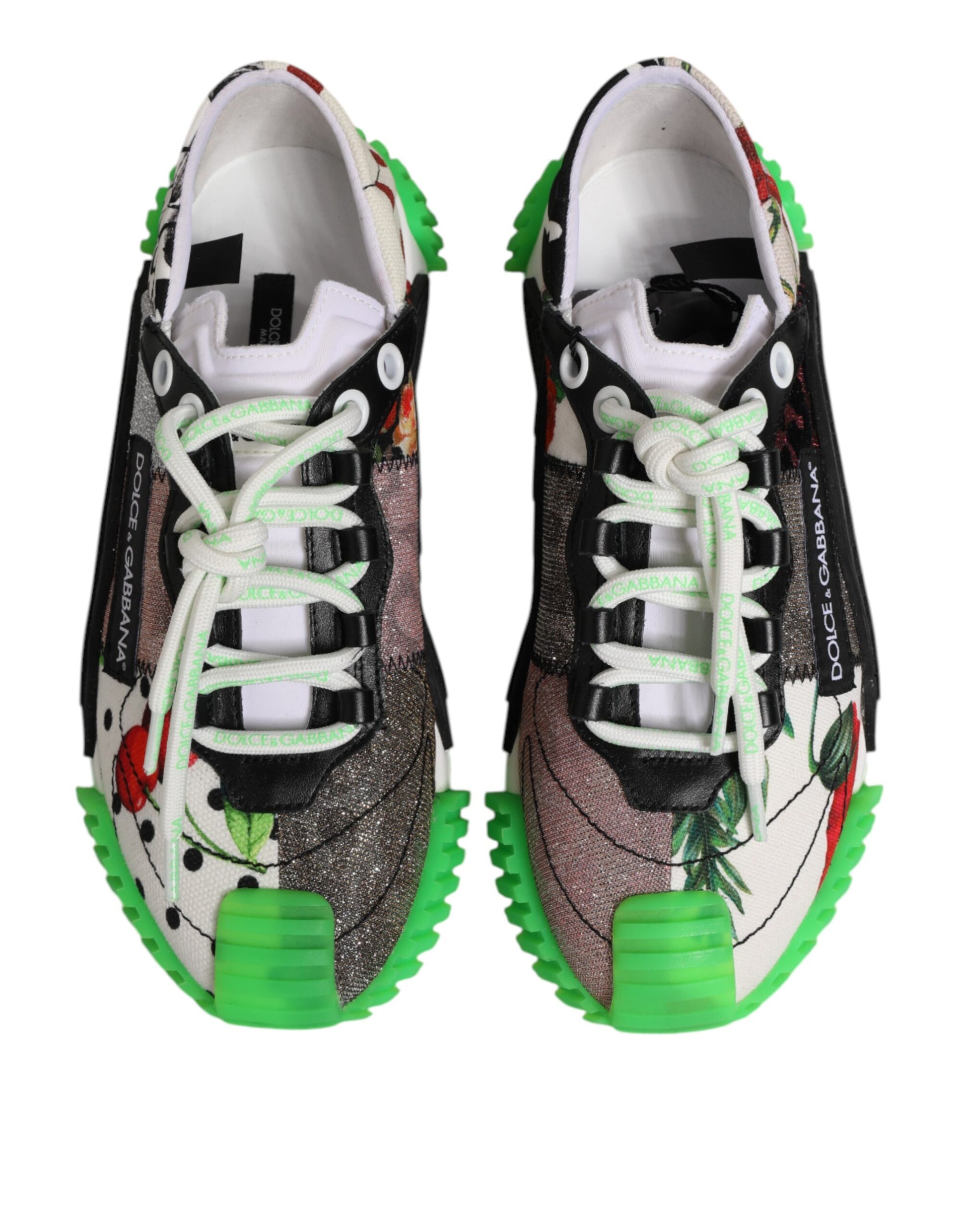 Dolce & Gabbana Multicor DG Logo Leopard Cherry Sneakers Shoes