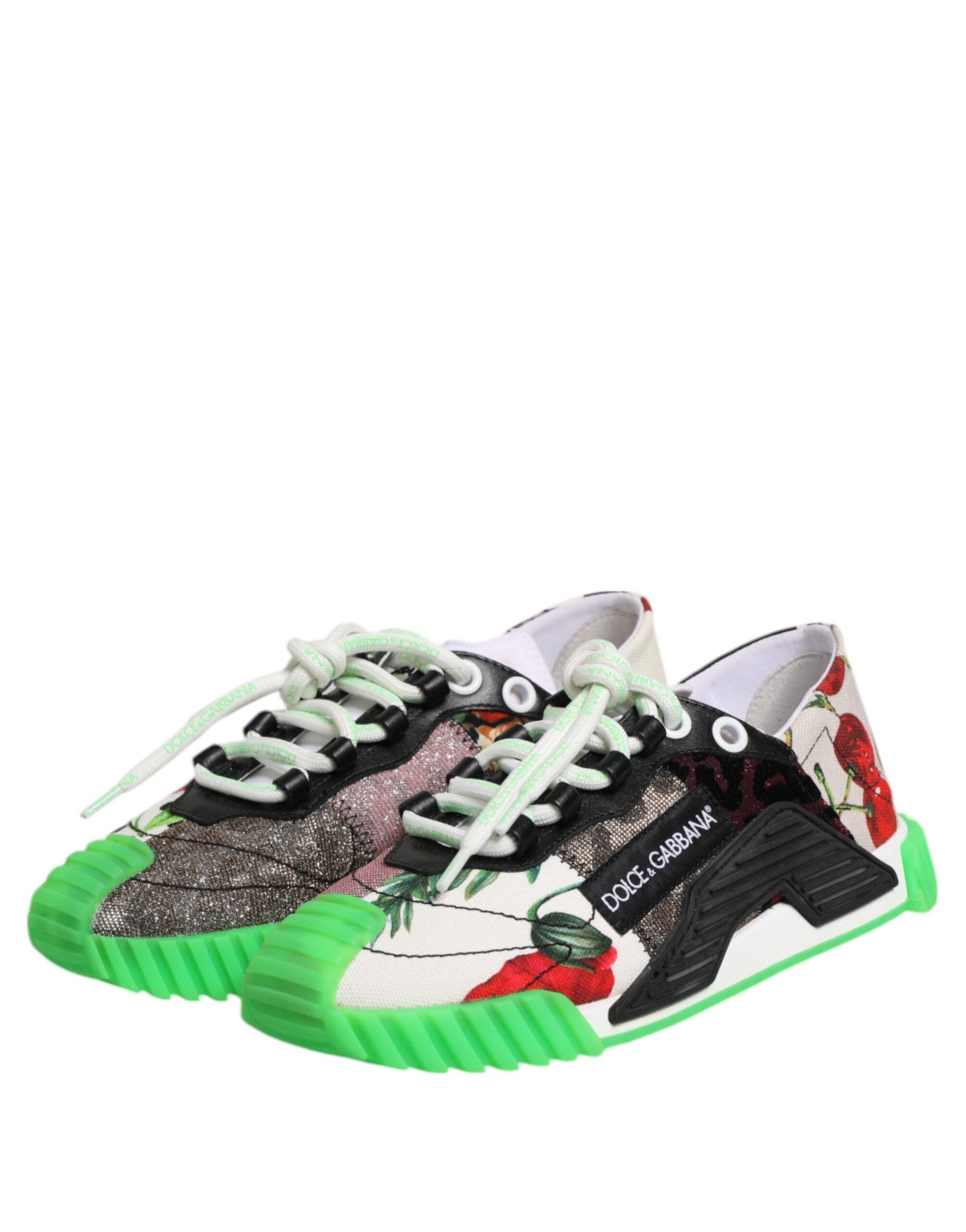 Dolce & Gabbana Multicor DG Logo Leopard Cherry Sneakers Shoes