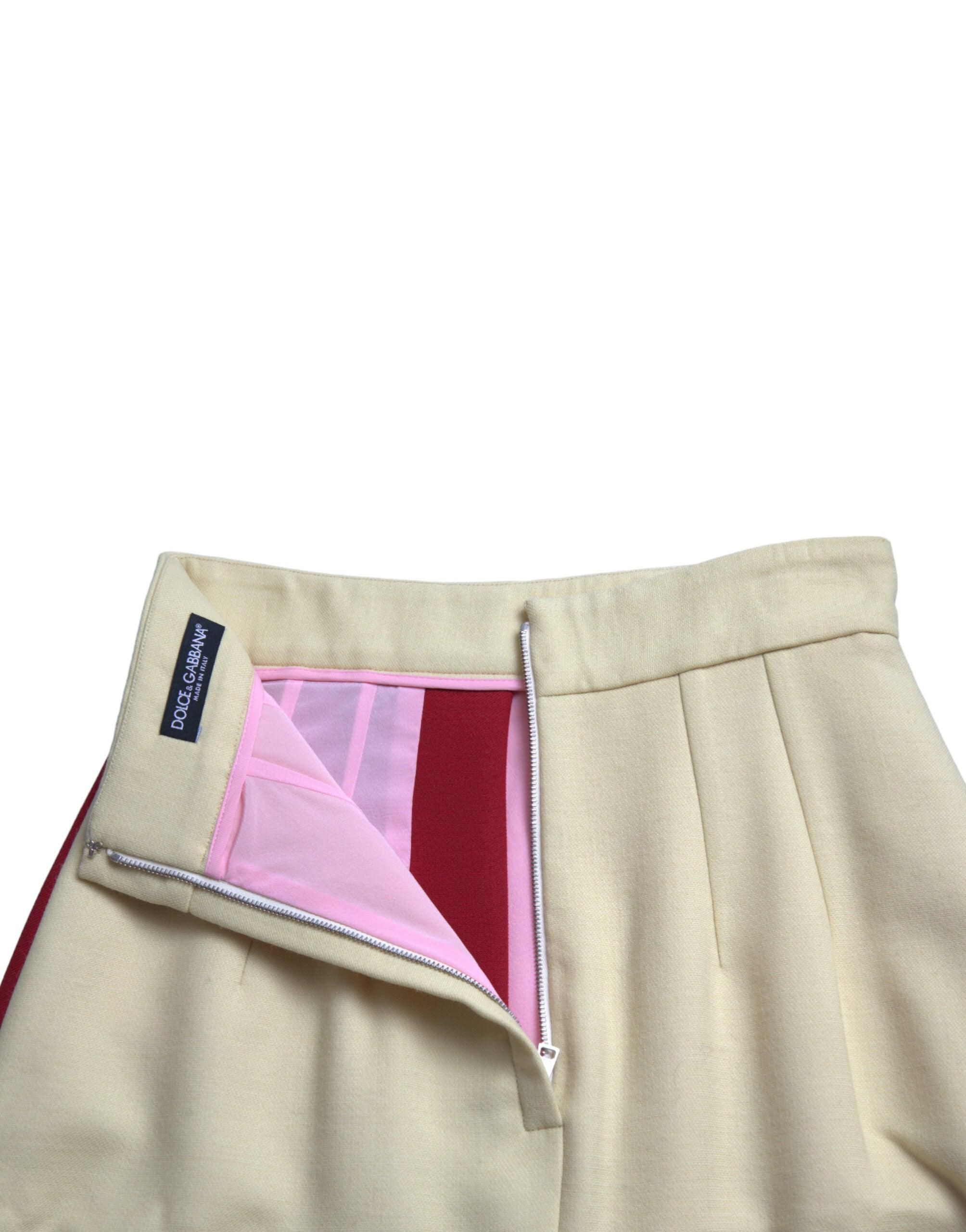 Dolce & Gabbana Multifarve Patchwork High Waist A-line Skirt-Modeoutlet