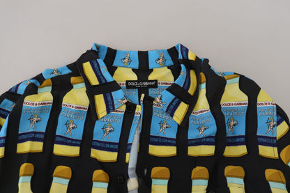 Dolce & Gabbana Multifarver Printed Viscose Casual Shirt