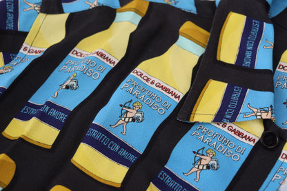 Dolce & Gabbana Multifarver Printed Viscose Casual Shirt