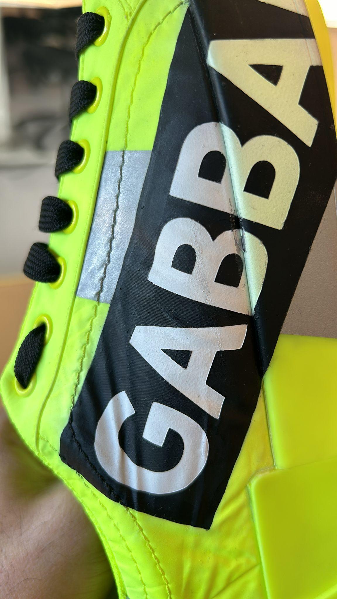 Dolce & Gabbana Neon Green Logo Tape Low Top Sneakers Shoes-Modeoutlet