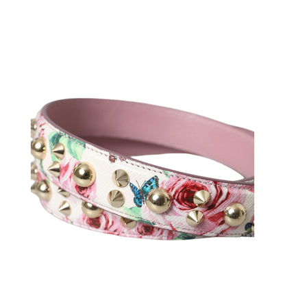 Dolce & Gabbana Pink Floral Handbag Accessory Shoulder Strap